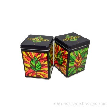 metal tin tea storage box